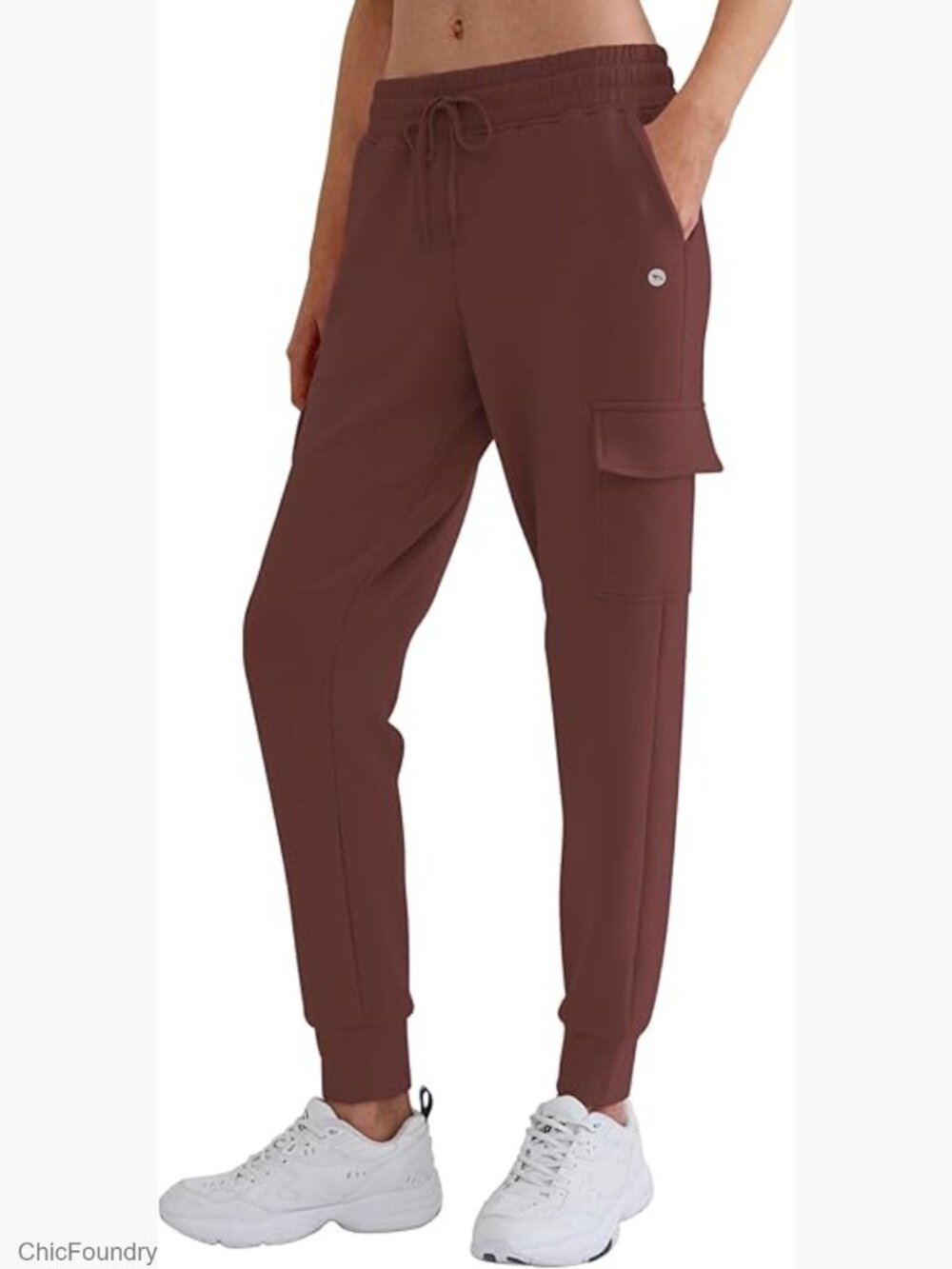 Women's Cargo Jogger Sweatpants, Lightweight Tapered Lounge Pants with Pockets